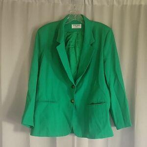 Alfred Dunner Vibrant Green Women's Suit Jacket